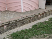 Подпорная стенка - на цементном растворе